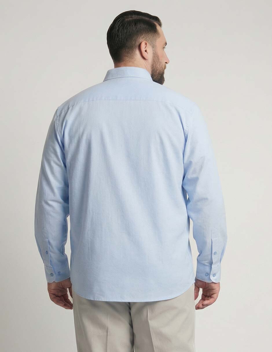 Camisa formal manga larga para hombre 9