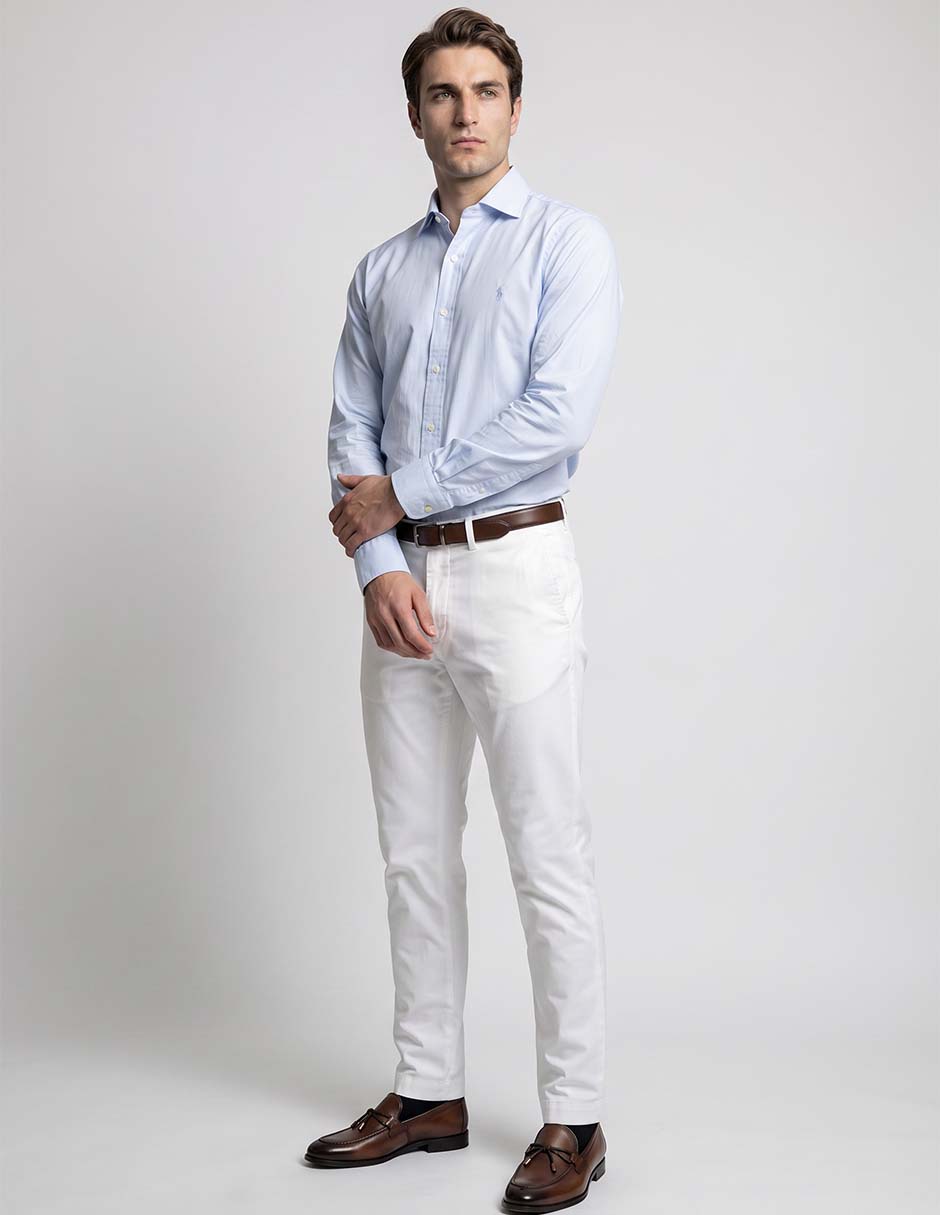 Camisa de vestir manga larga para hombre 10