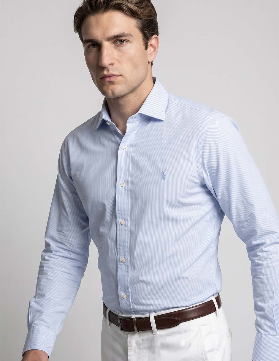 Camisa de vestir manga larga para hombre 9