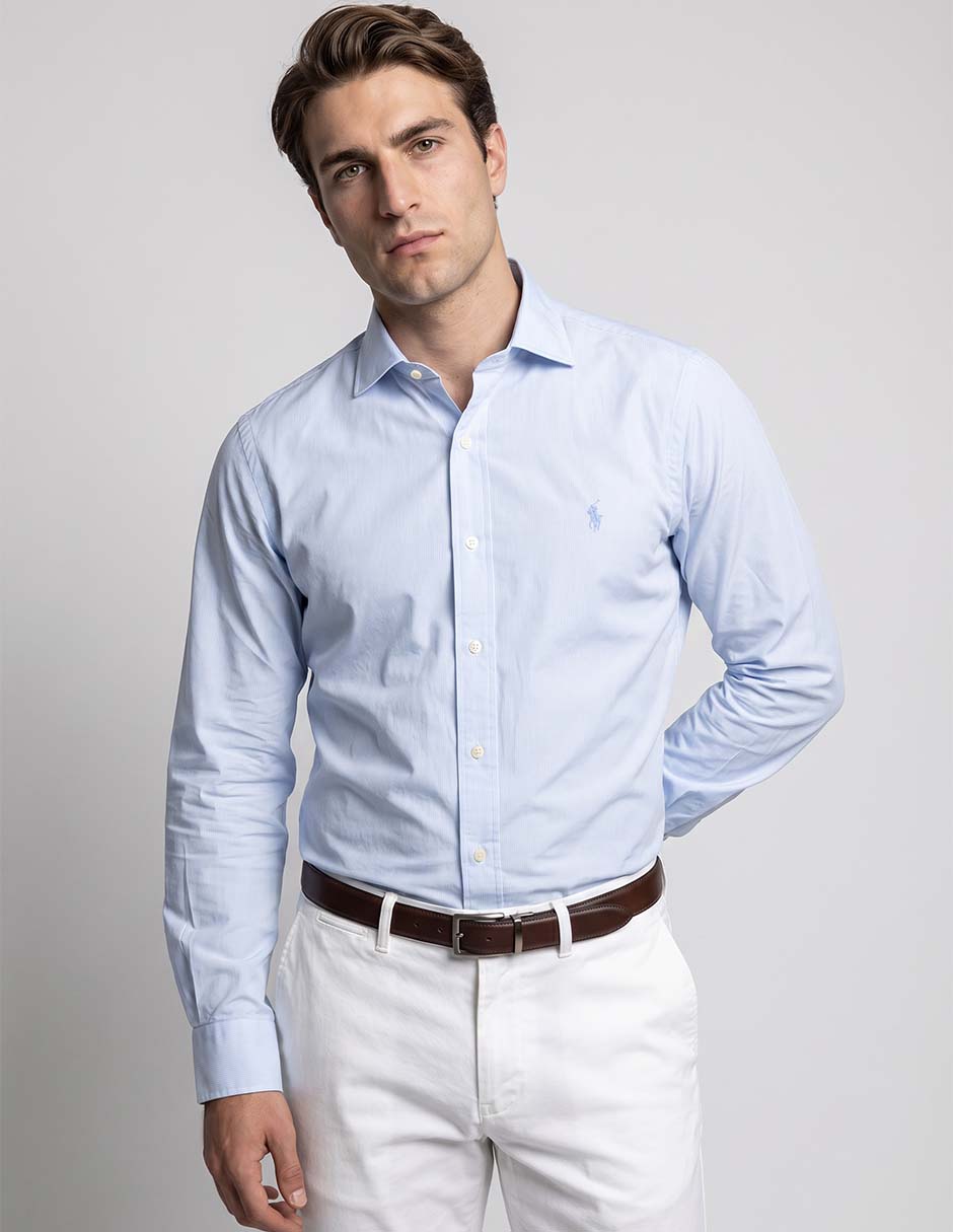 Camisa de vestir manga larga para hombre