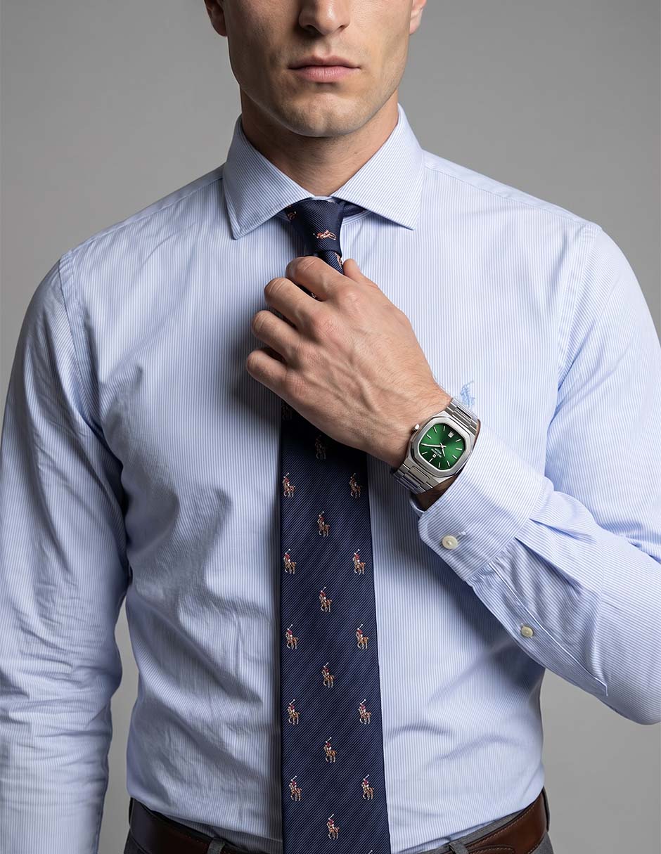 Camisa de vestir manga larga para hombre 7
