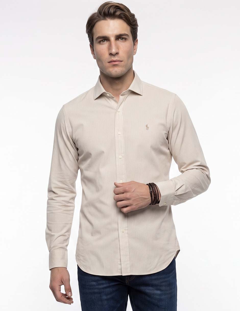 Camisa de vestir Polo Ralph Lauren manga larga para hombre