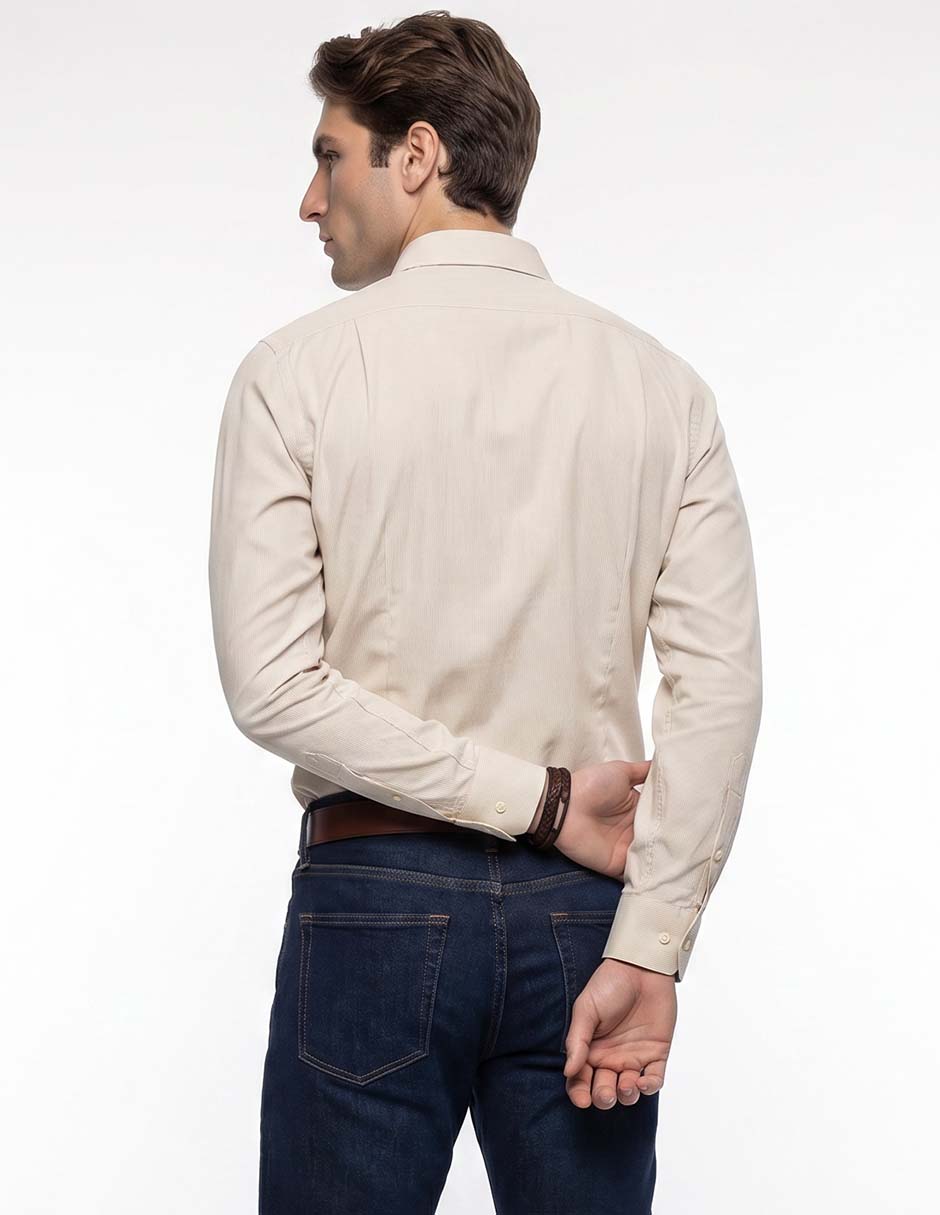 Camisa de vestir manga larga para hombre 6