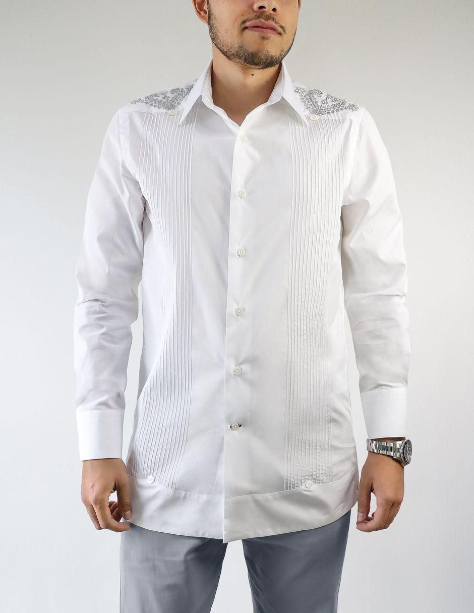 Guayabera manga larga para hombre Guayabera manga larga para hombre