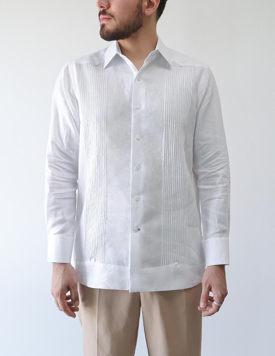 Guayabera manga larga para hombre 1