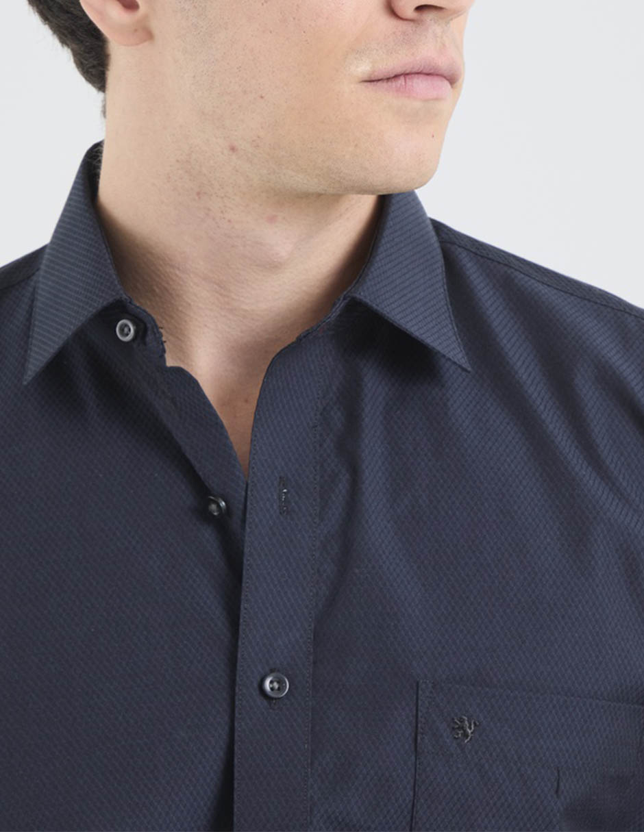 Camisa formal manchester manga larga para hombre
