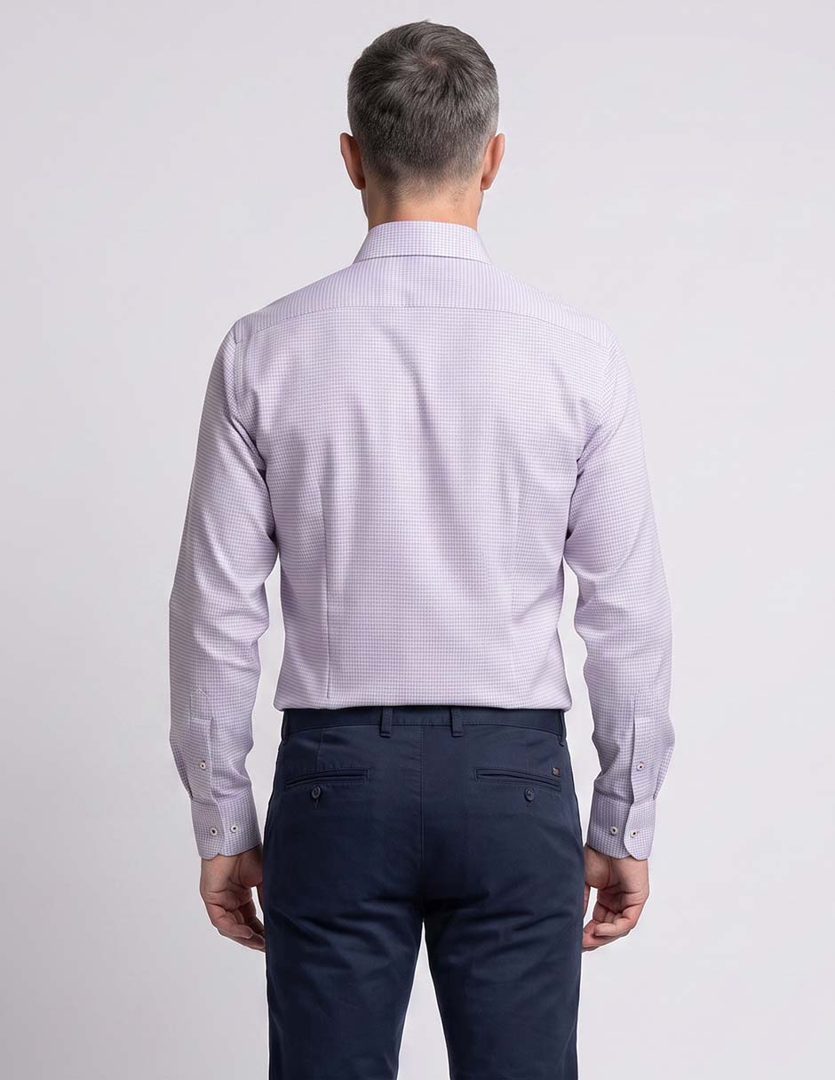 Camisa formal manga larga para hombre