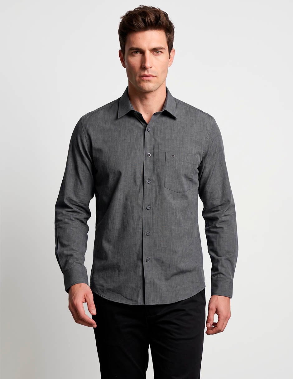 Camisa casual manga larga para hombre Camisa casual manga larga para hombre
