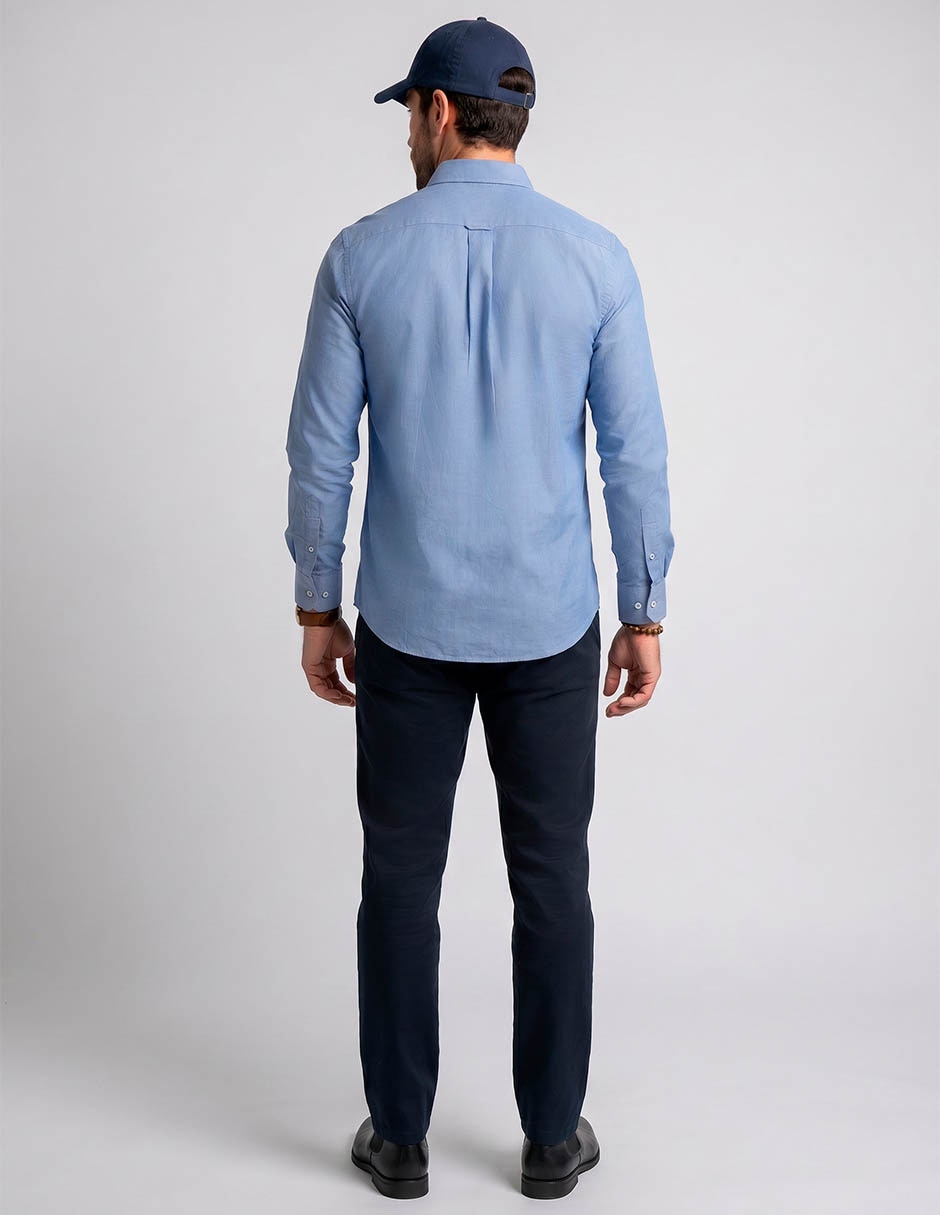 Camisa formal y algodón manga larga para hombre 3