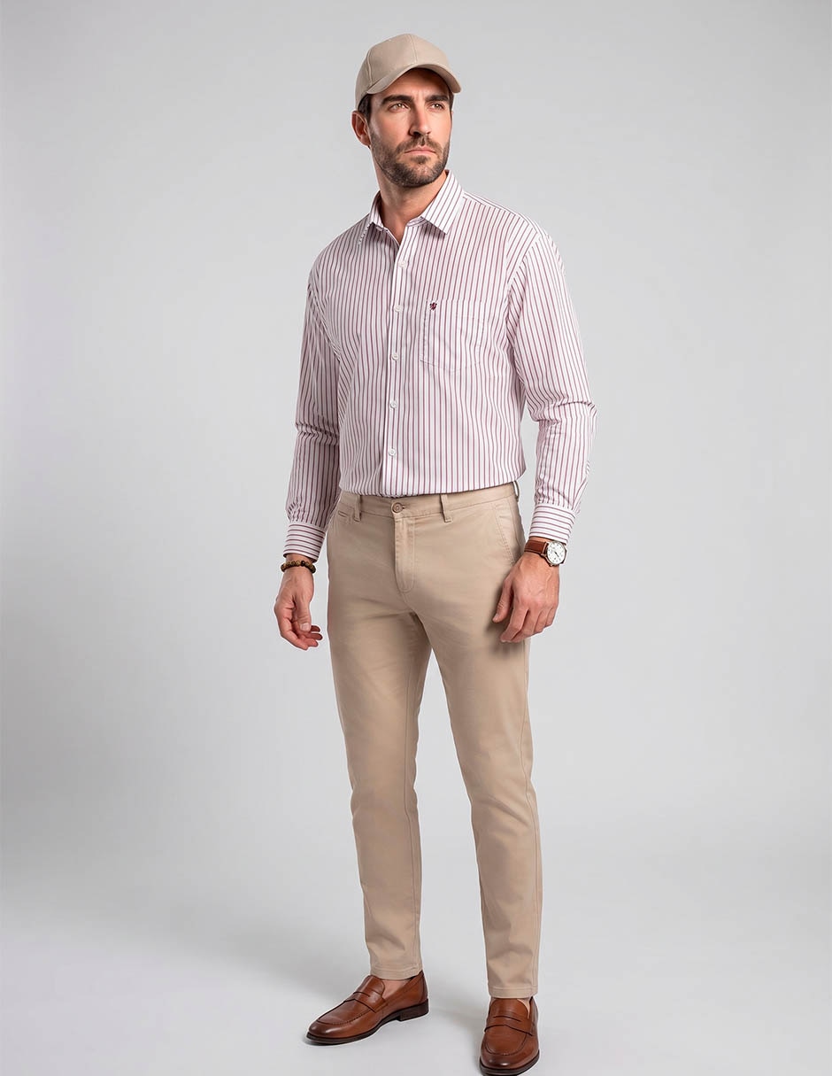 Camisa formal y algodón manga larga para hombre Camisa formal y algodón manga larga para hombre