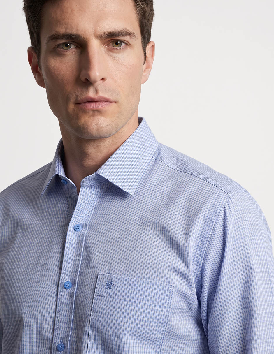 Camisa formal y algodón manga larga para hombre 3