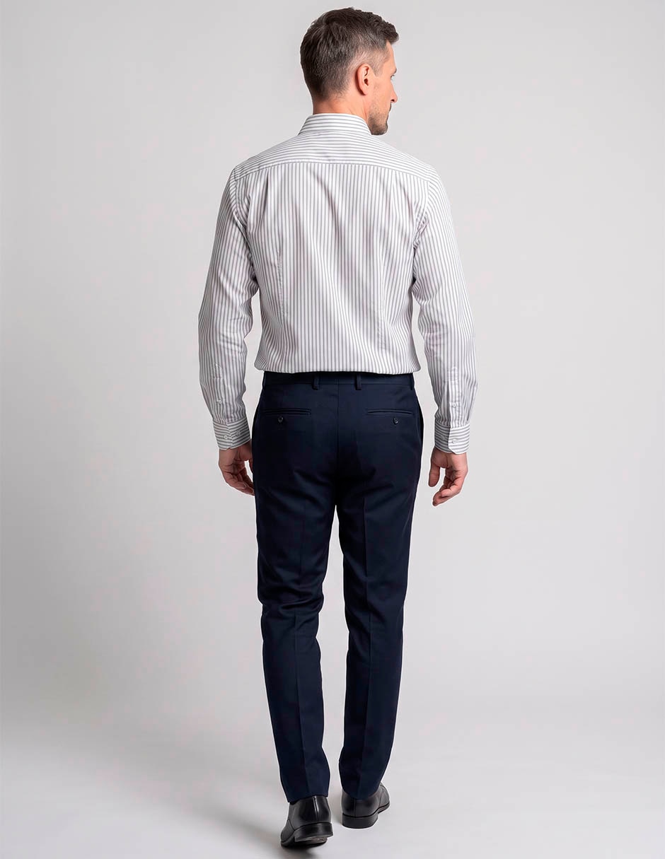 Camisa formal manga larga para hombre 3