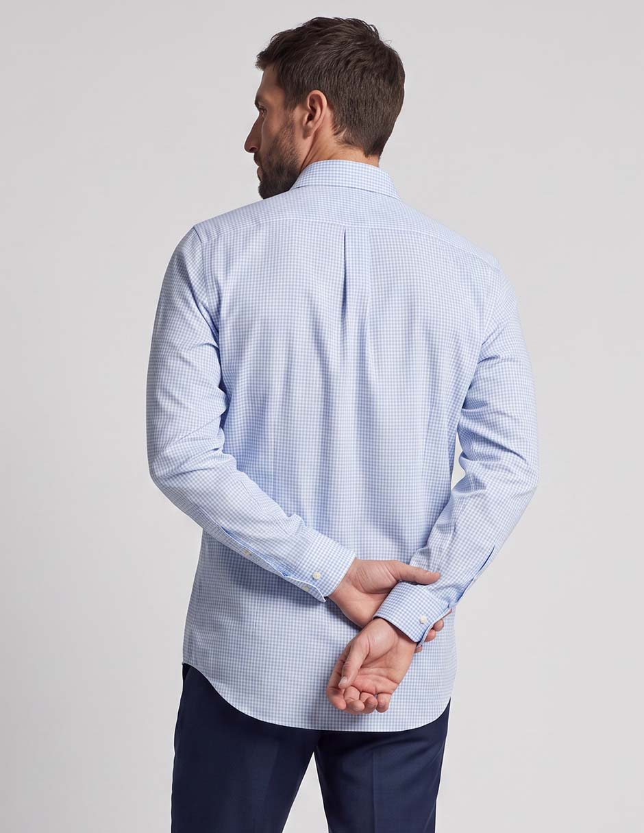 Camisa casual manga larga para hombre 2