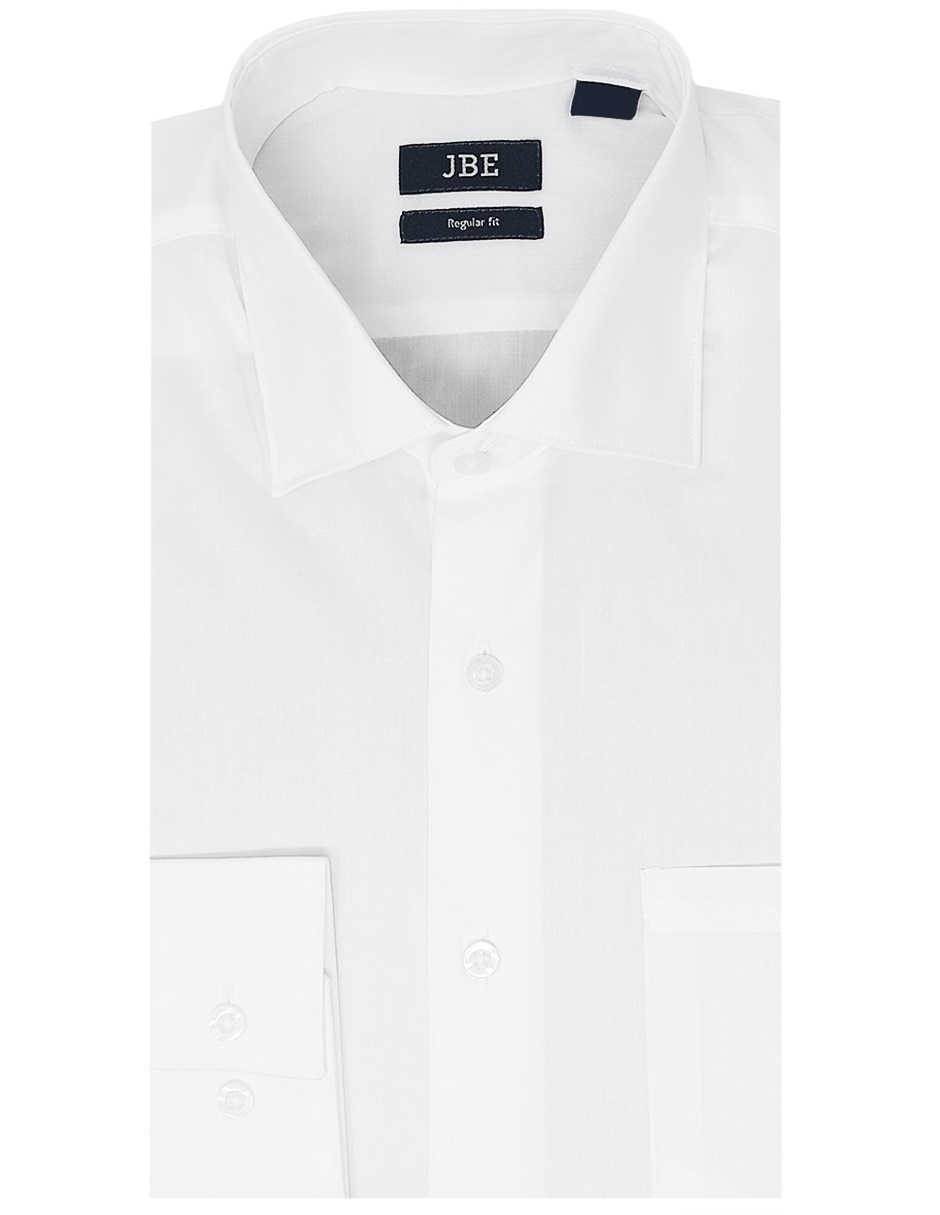 Camisa de vestir jbe algodón manga larga para hombre