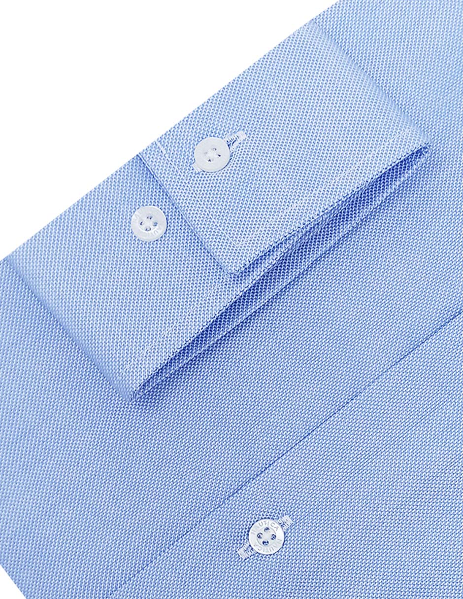 Camisa de vestir de algodón manga larga para hombre 2