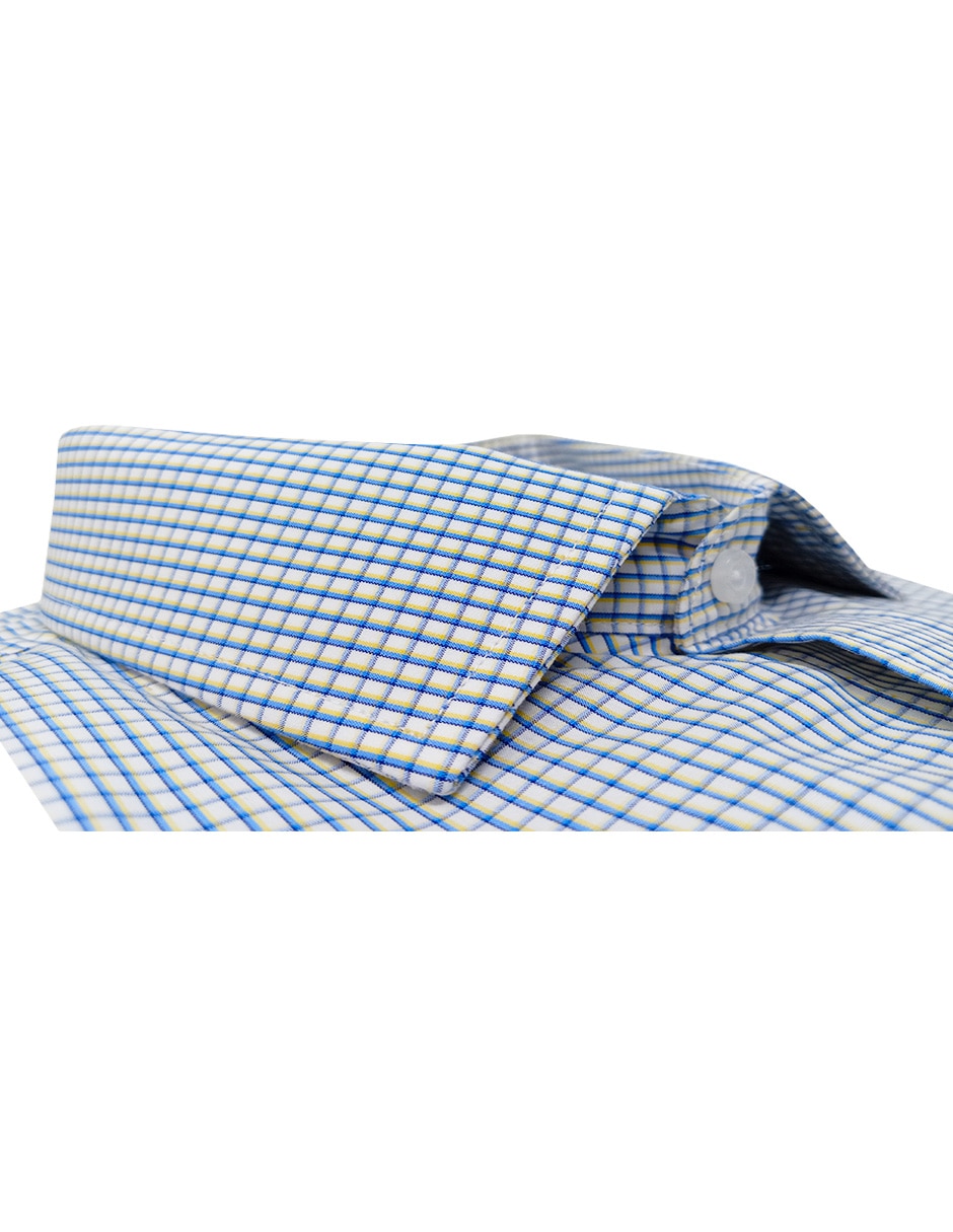 Camisa de vestir de algodón manga larga para hombre