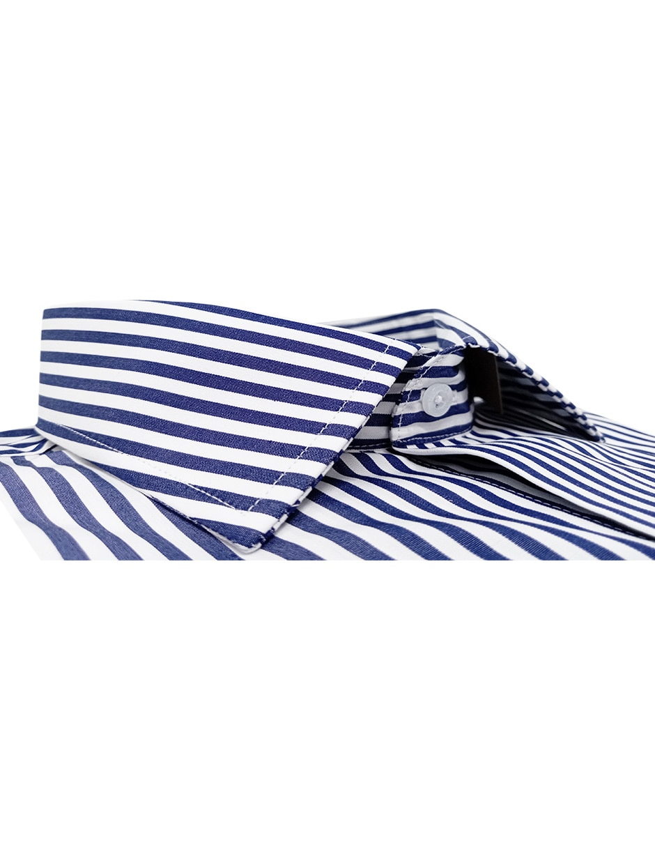 Camisa de vestir de algodón manga larga para hombre