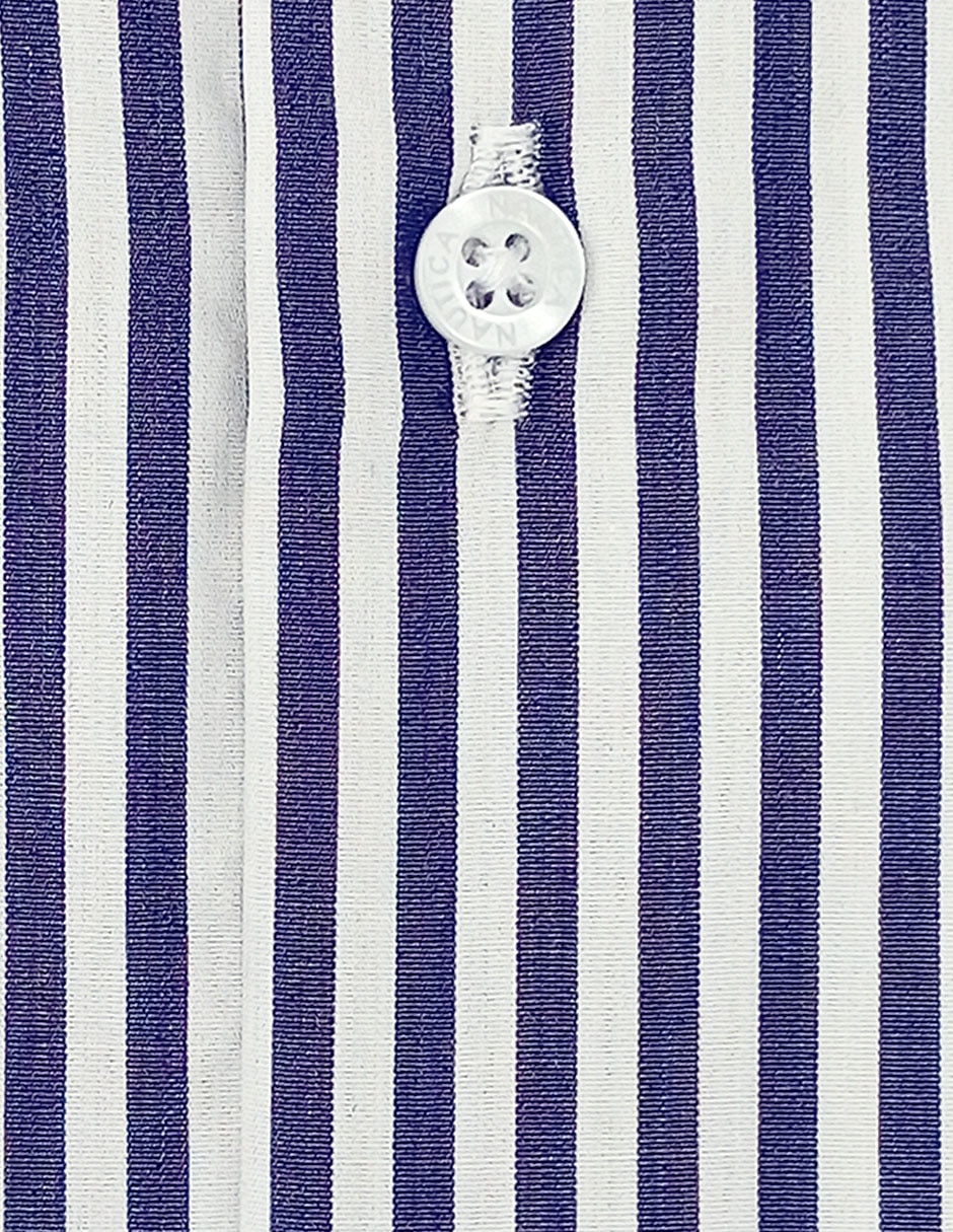 Camisa de vestir de algodón manga larga para hombre