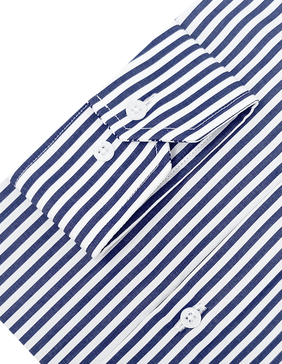 Camisa de vestir de algodón manga larga para hombre