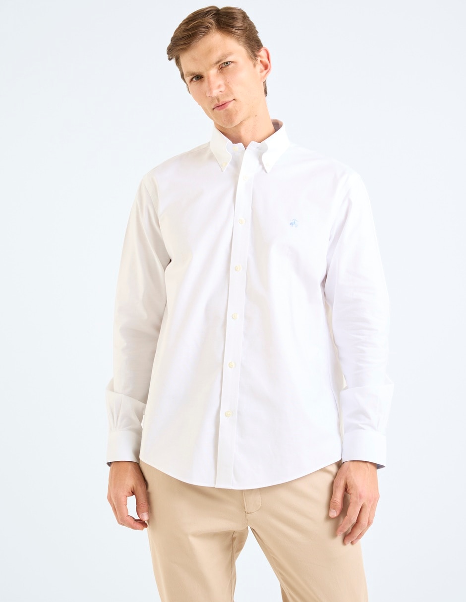Camisa casual de algodón manga larga para hombre 5