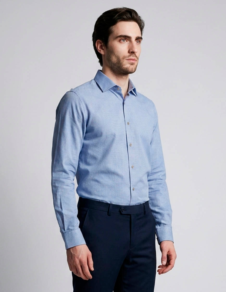 Camisa de vestir michael kors de algodón manga larga para hombre