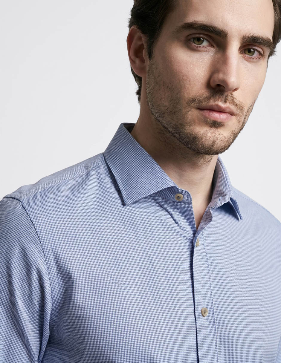 Camisa de vestir michael kors de algodón manga larga para hombre