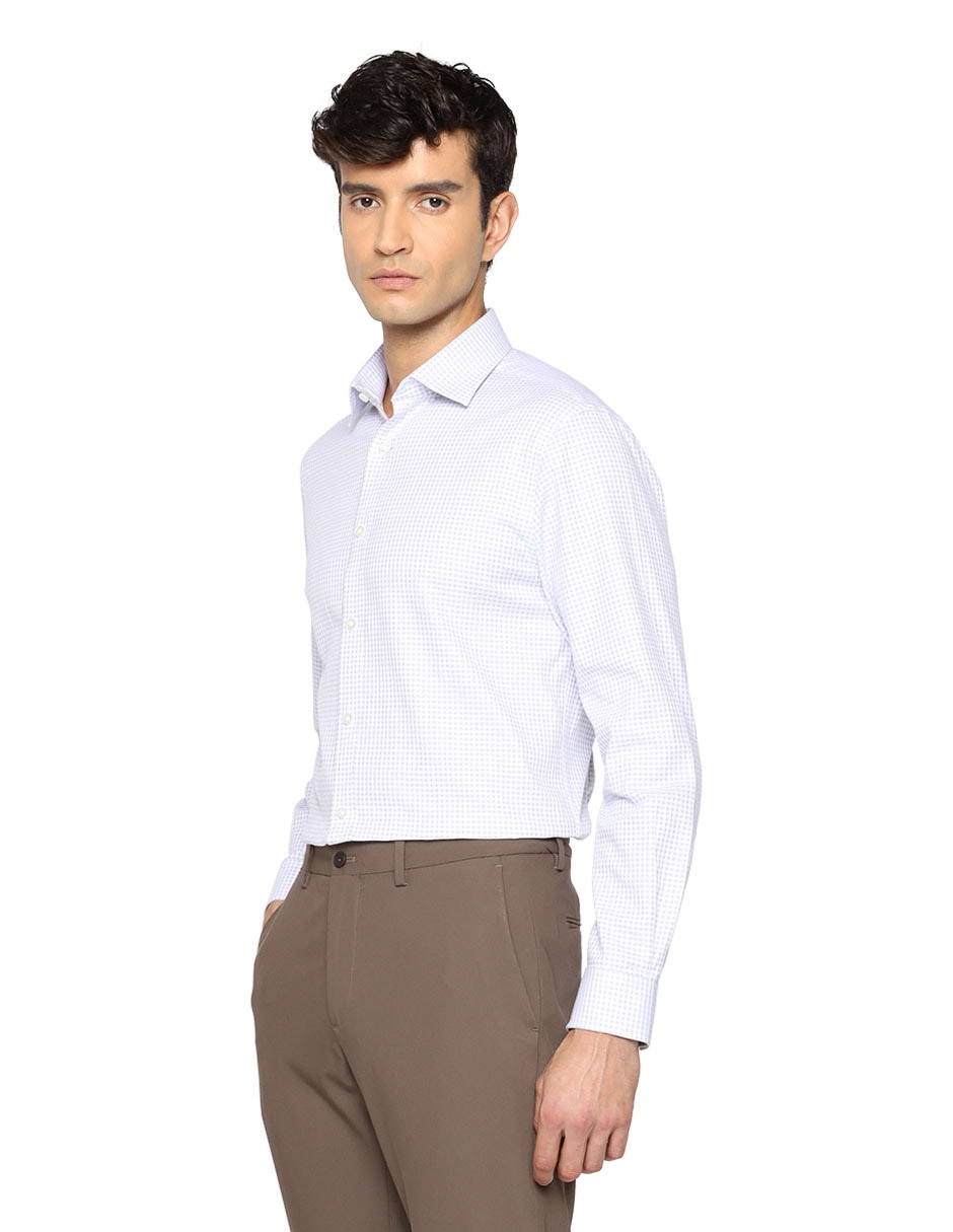 Camisa de vestir de algodón manga larga para hombre Camisa de vestir de algodón manga larga para hombre