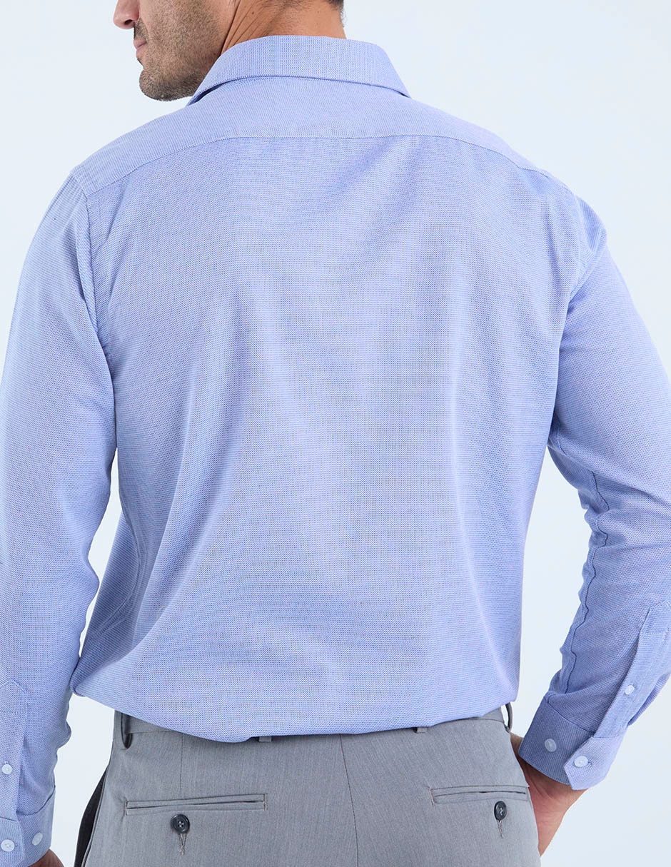 Camisa de vestir de algodón manga larga para hombre