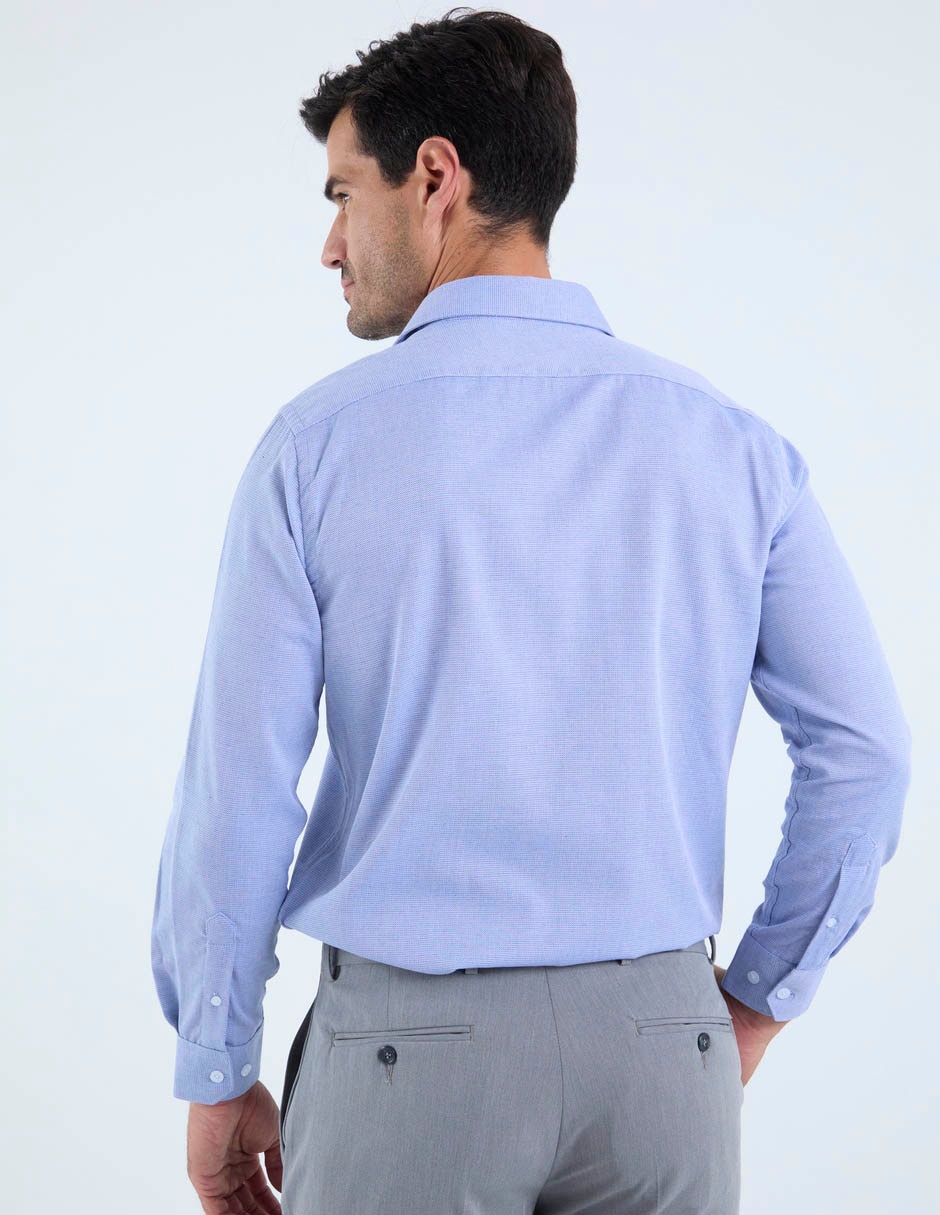 Camisa de vestir de algodón manga larga para hombre 6
