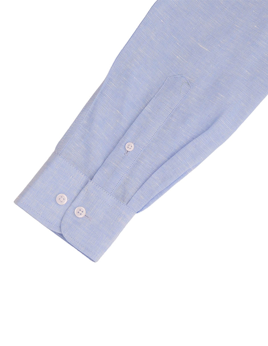 Camisa formal manga larga para hombre 2