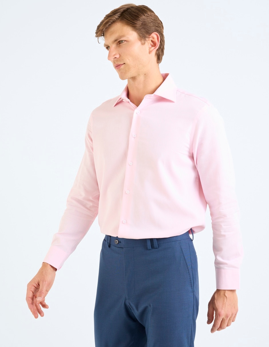 Camisa formal de bambú manga larga para hombre 7