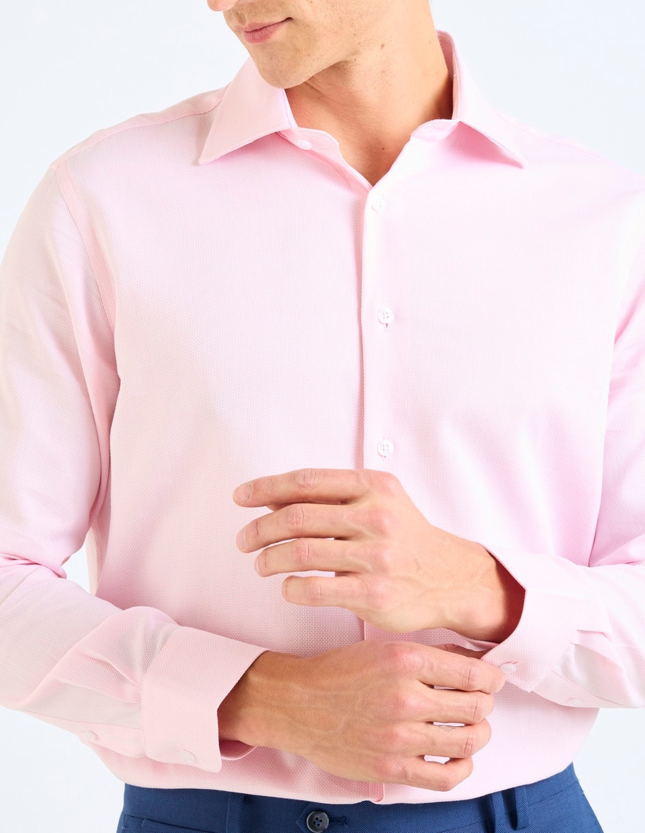 Camisa formal de bambú manga larga para hombre 10