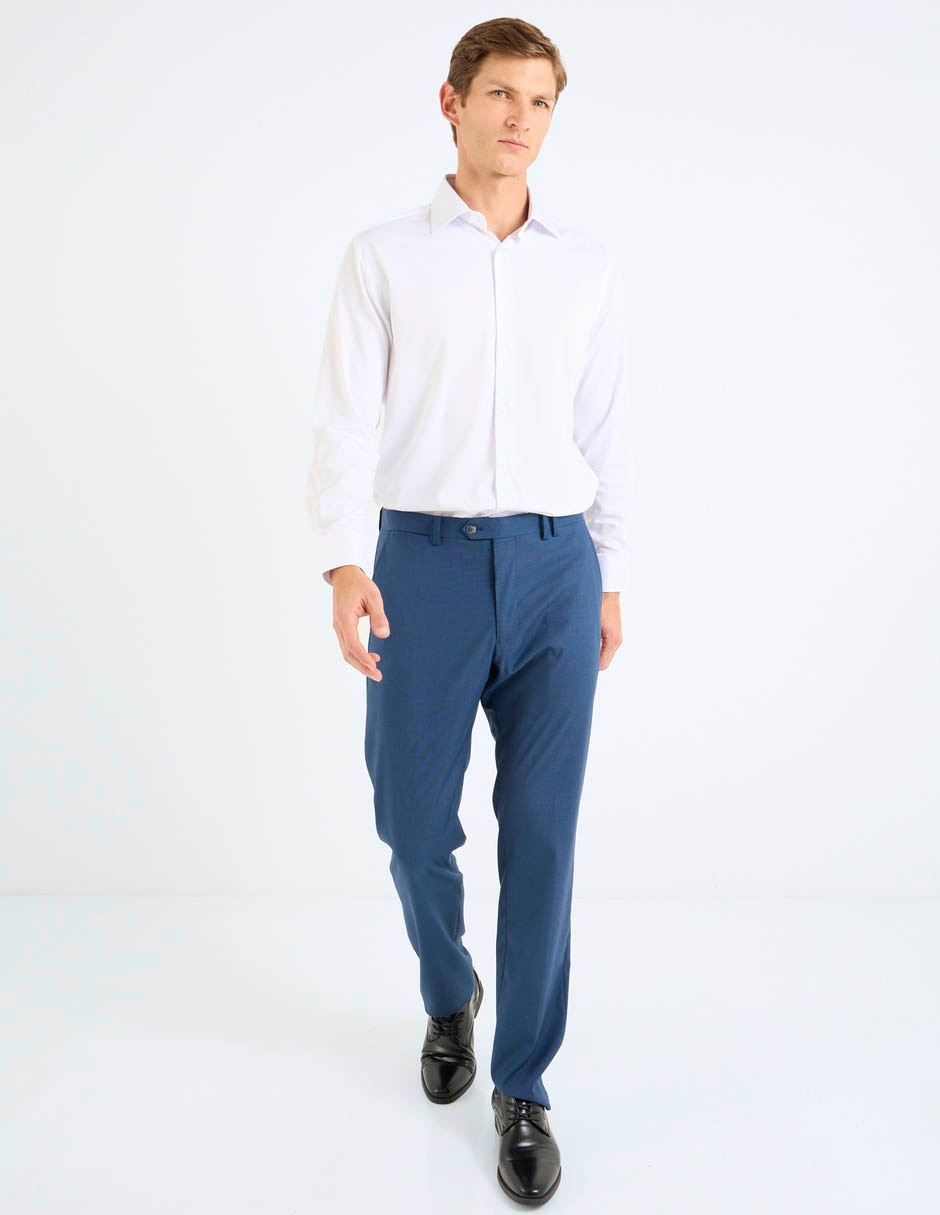 Camisa formal de bambú manga larga para hombre 8