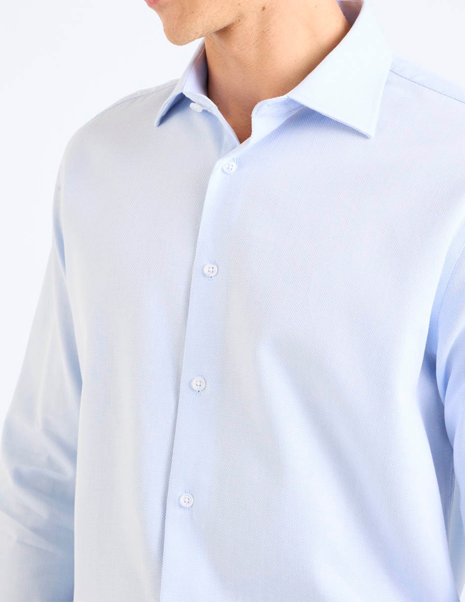 Camisa formal de bambú manga larga para hombre 10