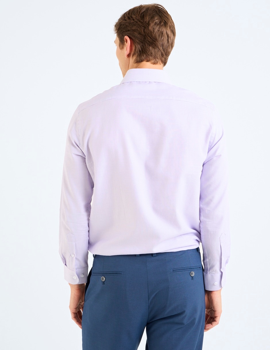 Camisa formal de algodón manga larga para hombre 6