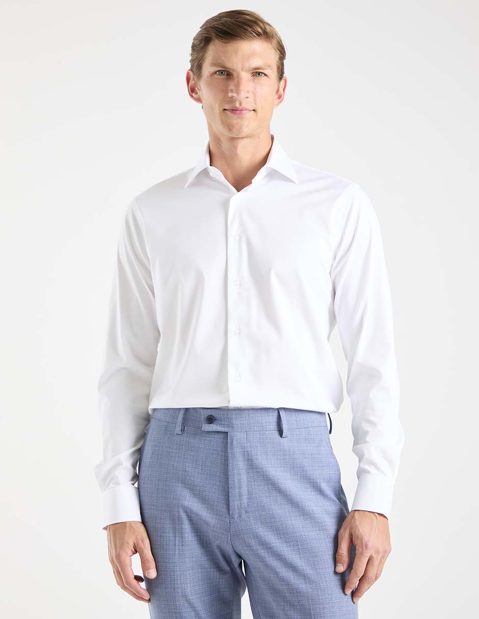 Camisa de vestir manga larga para hombre Camisa de vestir manga larga para hombre