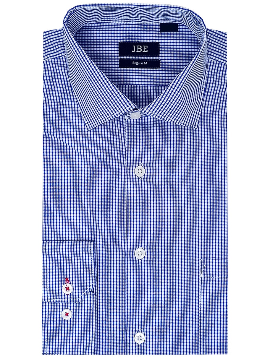 Camisa de vestir de algodón manga larga para hombre Camisa de vestir de algodón manga larga para hombre