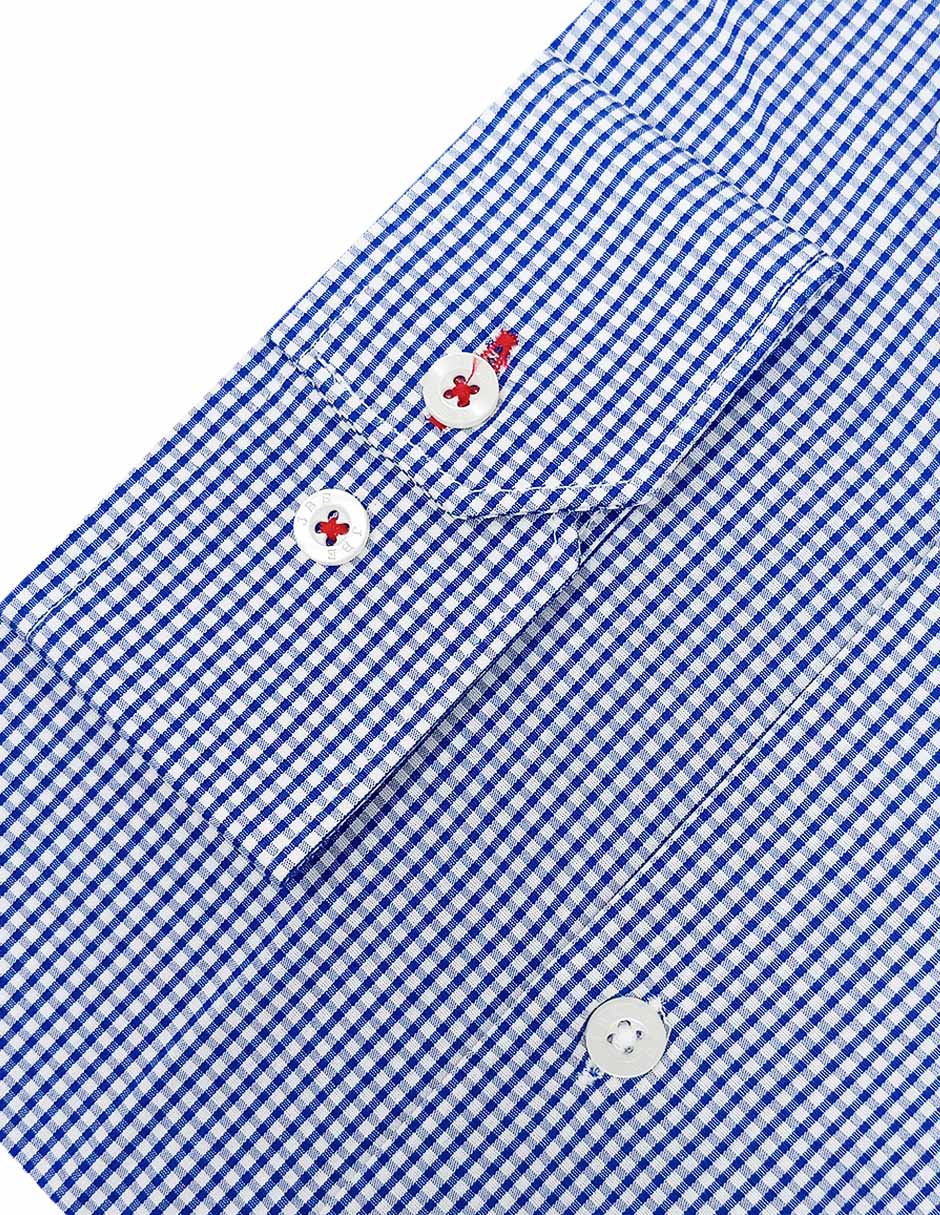 Camisa de vestir de algodón manga larga para hombre 4