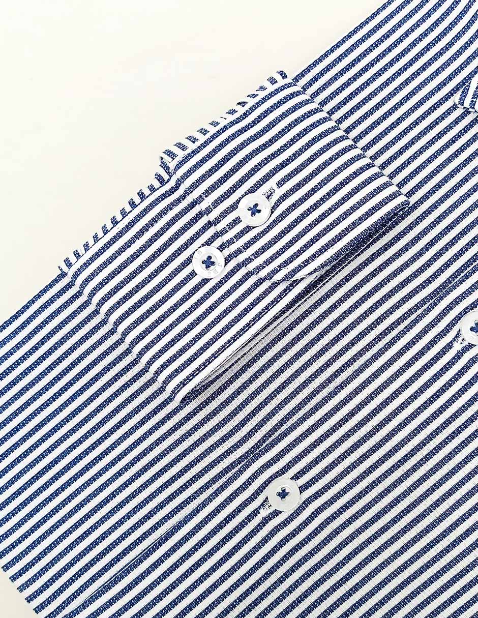 Camisa de vestir de algodón manga larga para hombre 2