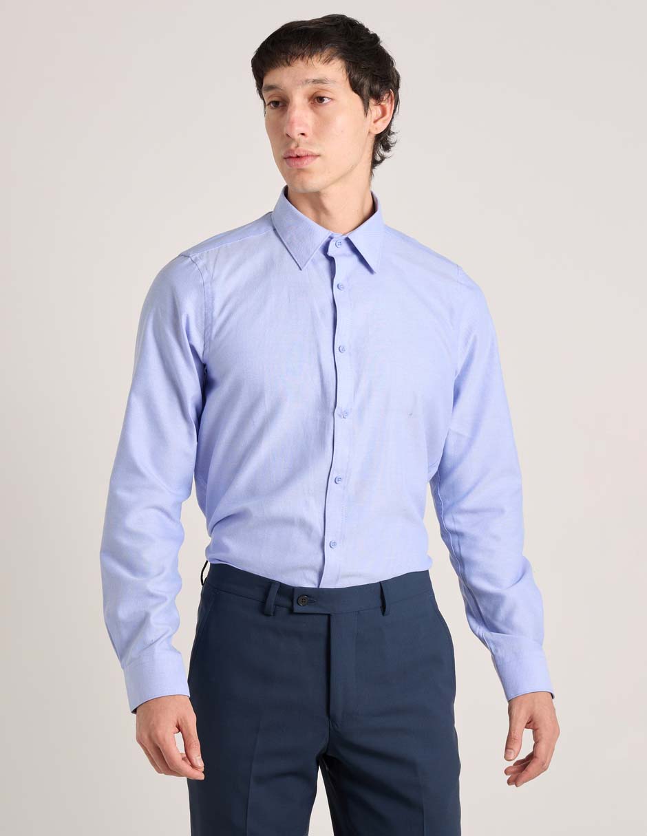 Camisa De Vestir Manga Larga Para Hombre 7