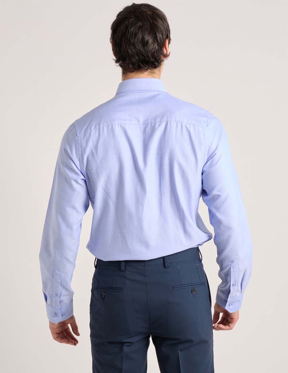Camisa De Vestir Manga Larga Para Hombre 11