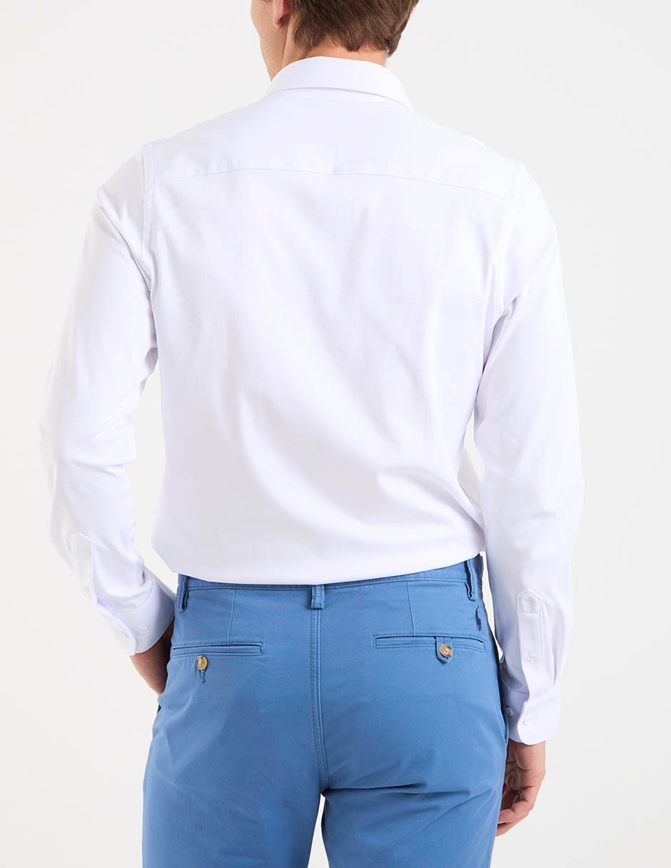 Camisa casual elemento uomo de algodón manga larga para hombre
