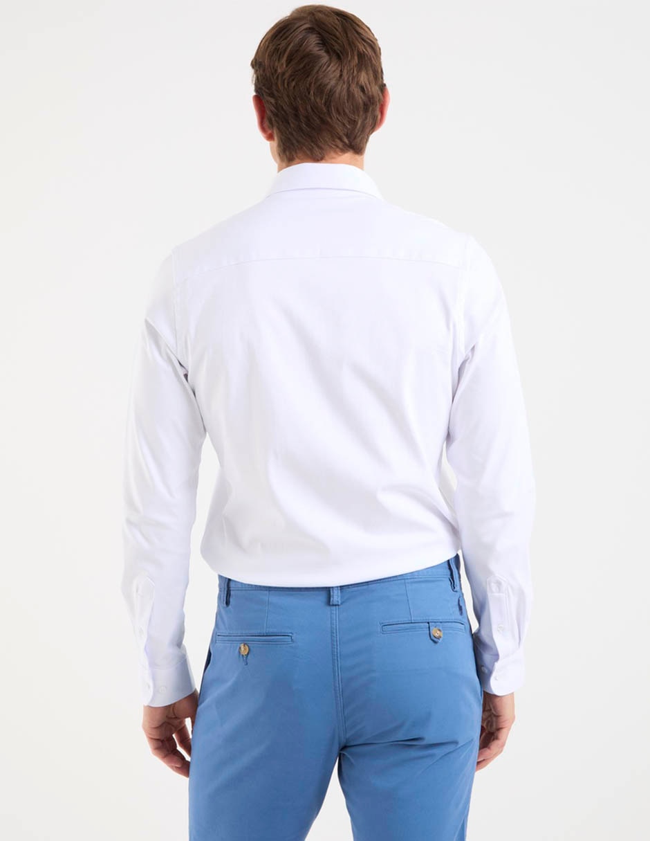 Camisa casual elemento uomo de algodón manga larga para hombre