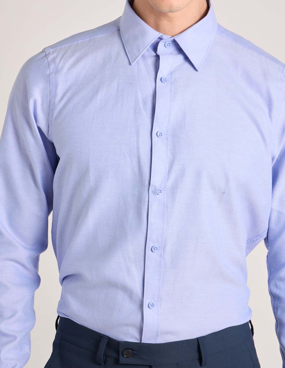 Camisa De Vestir Manga Larga Para Hombre