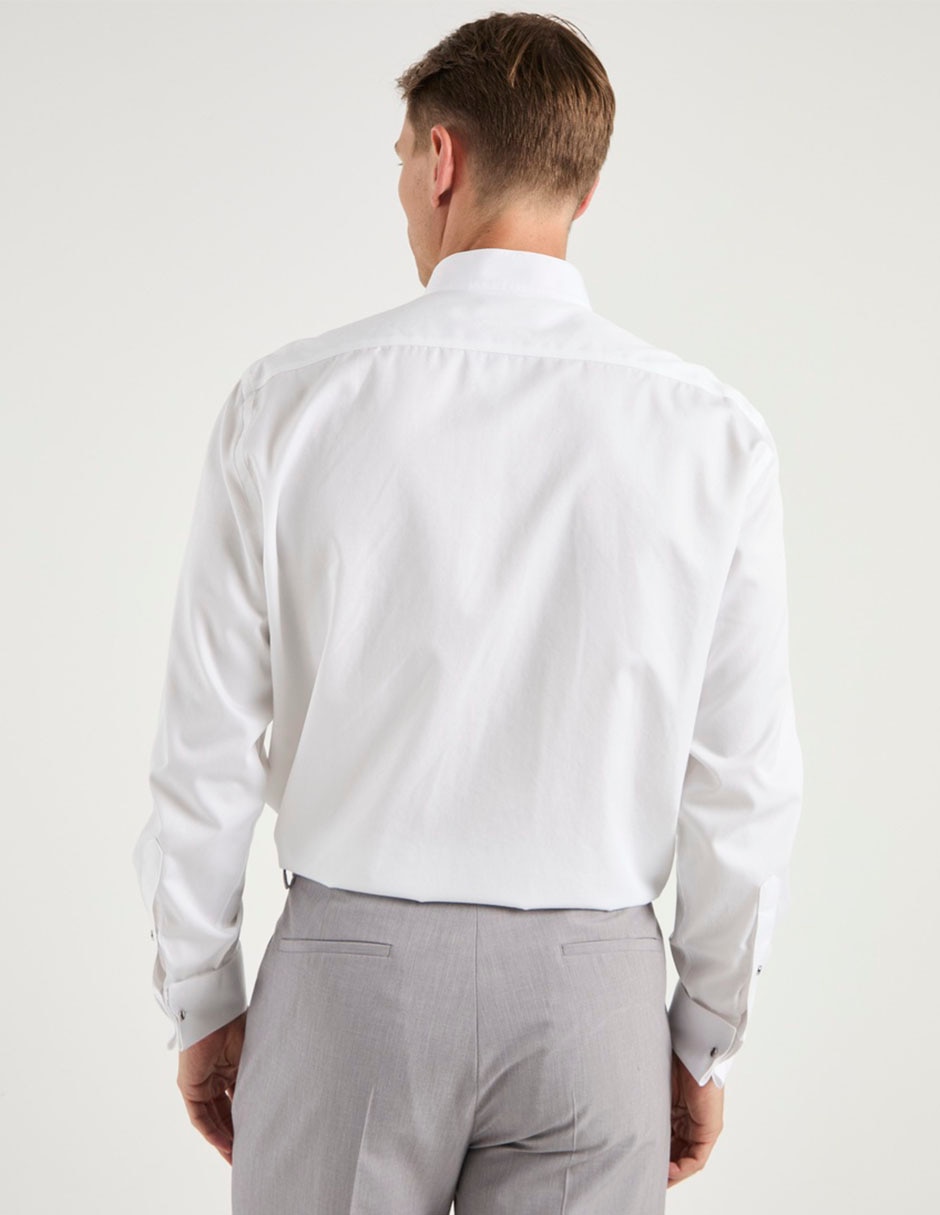 Camisa formal calderoni de algodón manga larga para hombre