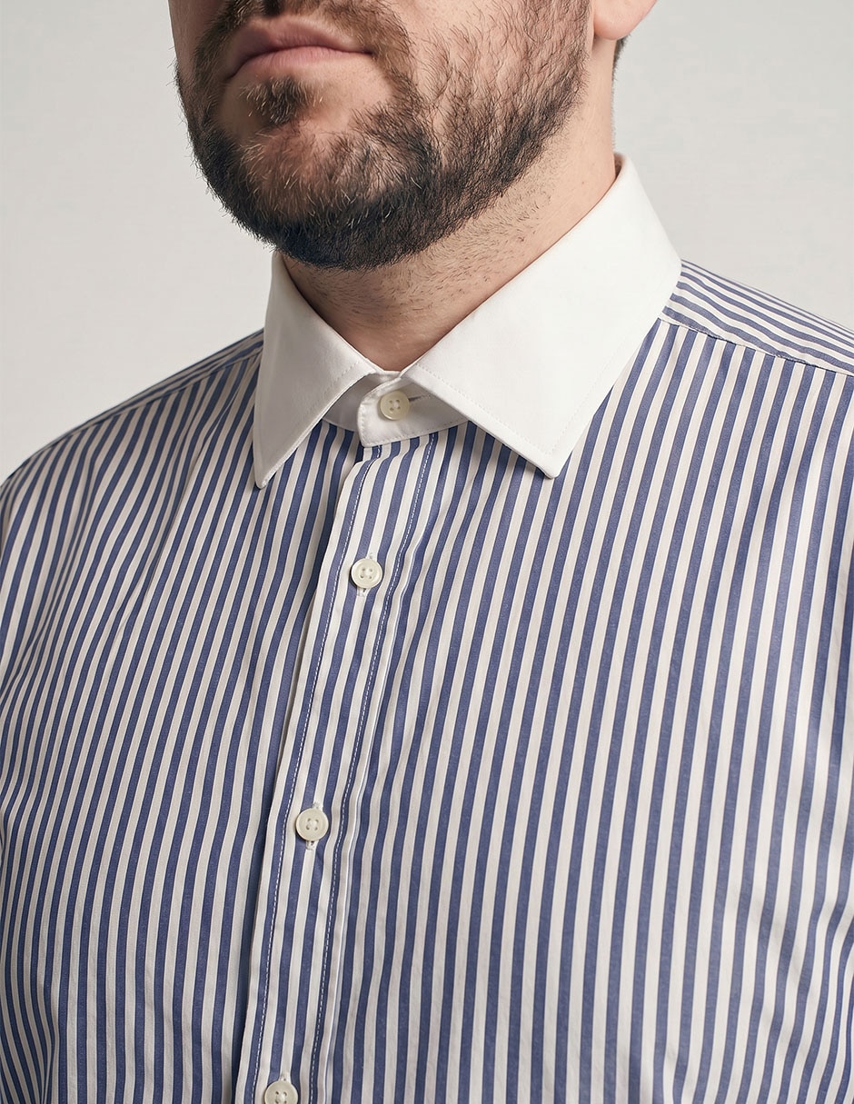 Camisa formal de algodón manga larga para hombre 3