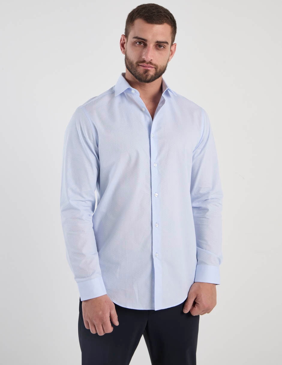 Camisa de algodón manga larga para hombre 5