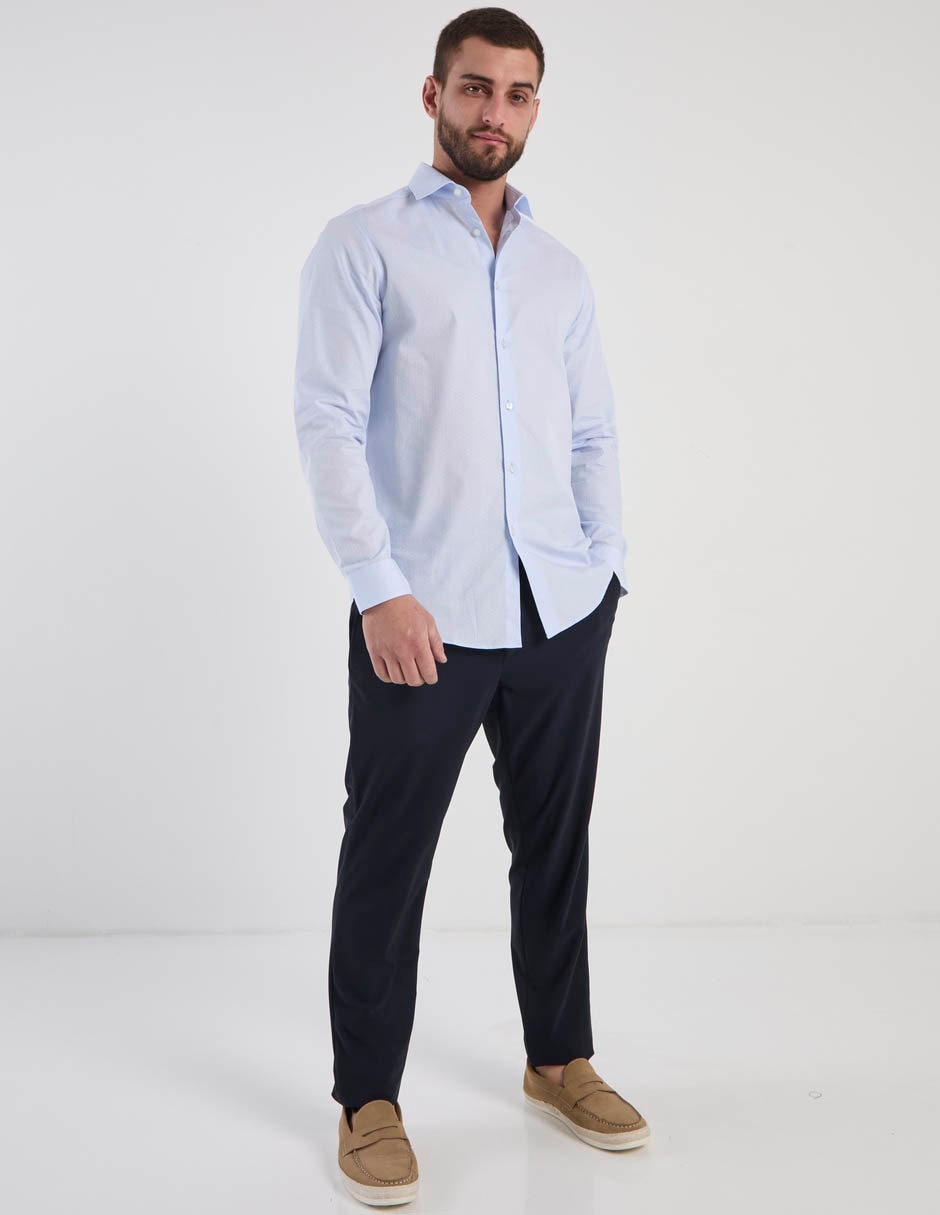 Camisa de algodón manga larga para hombre 4