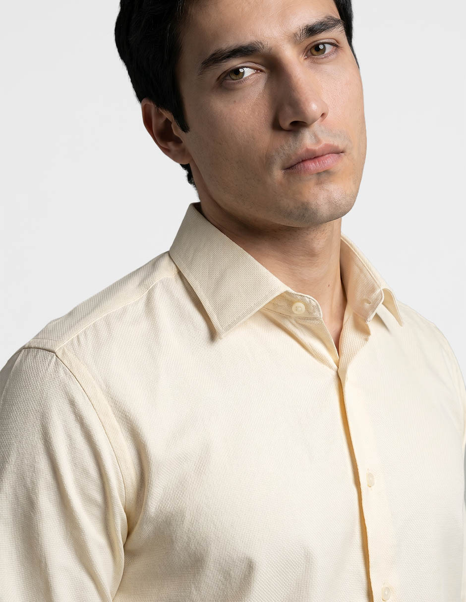 Camisa formal manga larga para hombre 4