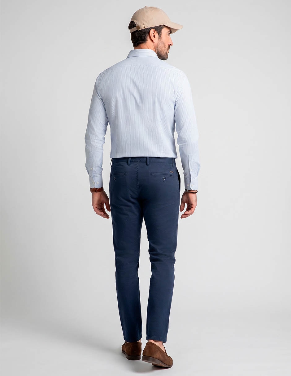 Camisa formal manga larga para hombre 2